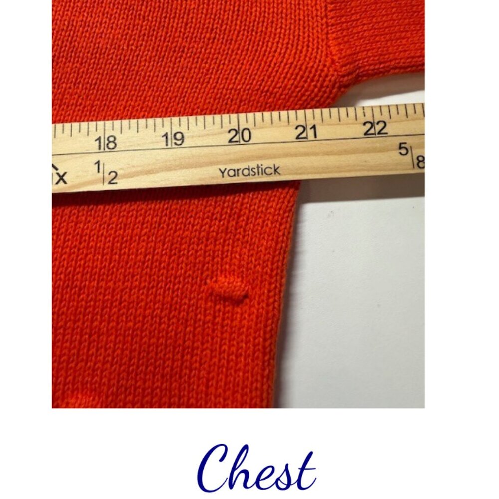 Crown & Ivy Women’s Orange Textured Sweater Size Large NWT - Picture 5 of 6